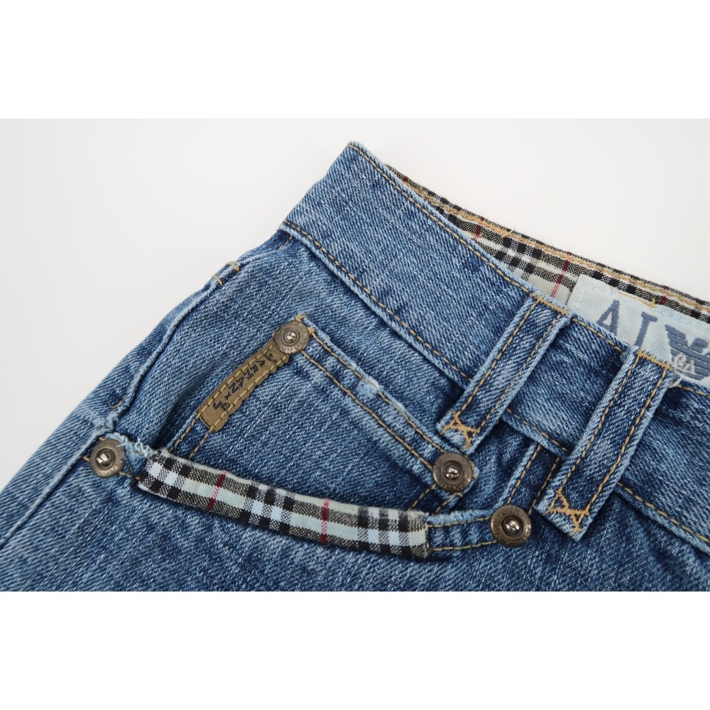 Armani Jeans Mens 31 Straight Light Wash Denim Mid‎ Rise Stretch 31x33 - Picture 5 of 8